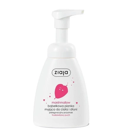 Ziaja, Bąbelkowa pianka myjąca do ciała i dłoni Marshmallow 250ml