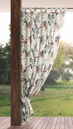 ZASŁONA GOTOWA GARDEN2 NA SZELKACH 155 X 240 CM BIAŁY