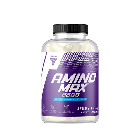 TREC AminoMax 6800 Aminokwasy na regenerację 160 kaps.