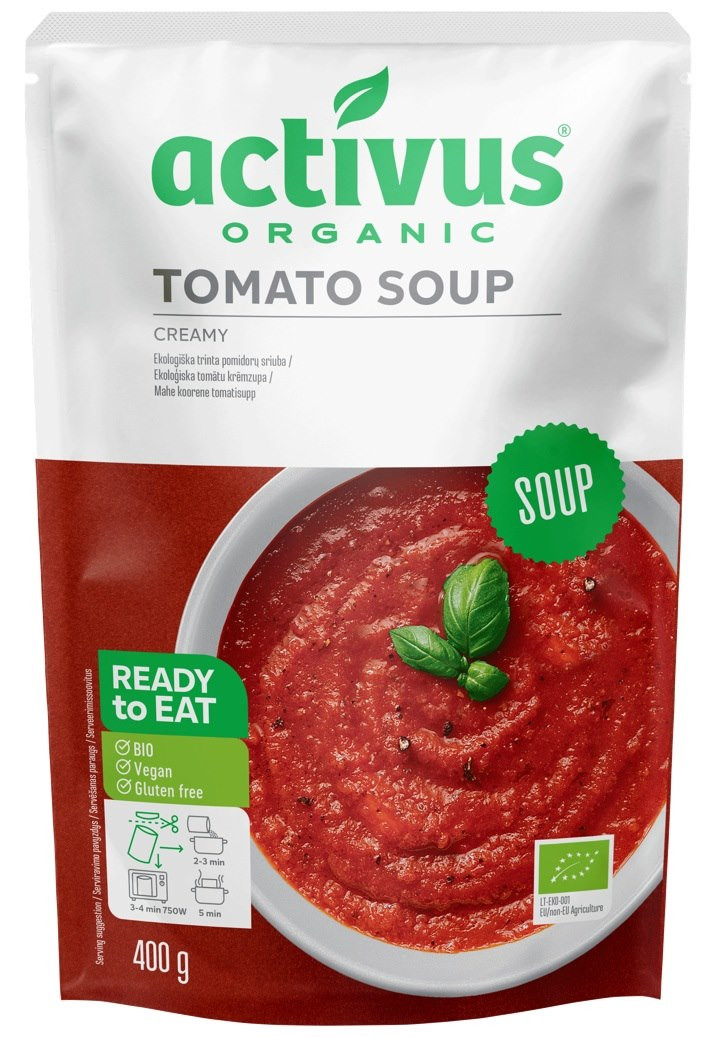 ACTIVUS Zupa krem z pomidorów bezglutenowa BIO 400 g - Nabea.pl