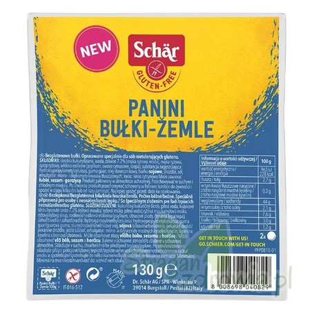 Schar - panini bułki -żemle bezglutenowe - 130 g