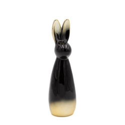 Ozdoba Wielkanocna, Figurka ceramiczna, kolor czarny, rozmiar 6 x 22 x 6 cm