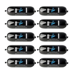 Zestaw 10x MIRALS Lachs - kiełbasa z mięsa łososia (400g)