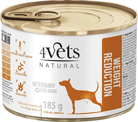 4VETS Natural WEIGHT REDUCTION dla psa 185g