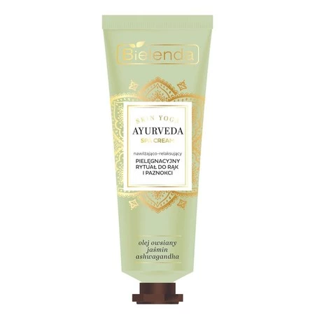 Bielenda Ayurveda Skin Yoga SPA Cream Nawilżająco - Relaksujący Rytuał pielęgnacyjny do rąk i paznokci 50ml