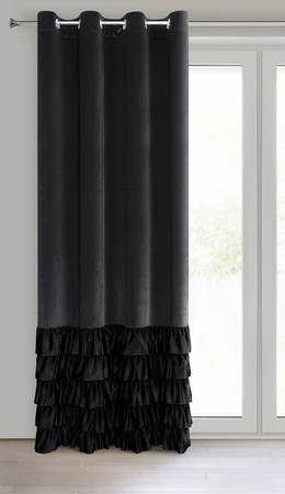 ZASŁONA GOTOWA DANI 140 X 250 CM CZARNY