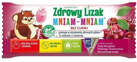Starpharma − Zdrowy Lizak Mniam Mniam Mus Wiśnia − 6 g