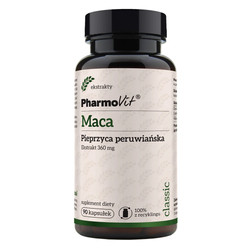 Maca Pieprzyca peruwiańska 360 mg 90 kaps.