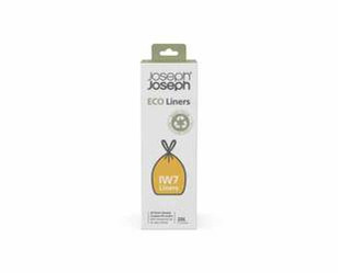 JJ - Worki na śmieci 20 sztuk, 20l, szary, Eco