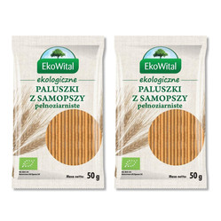 Zestaw: 2x Paluszki z samopszy pełnoziarniste BIO 50 g
