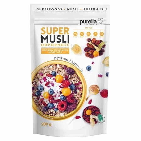 Purella Superfoods SuperMusli Odporność 200g - KRÓTKA DATA 2025-01-31