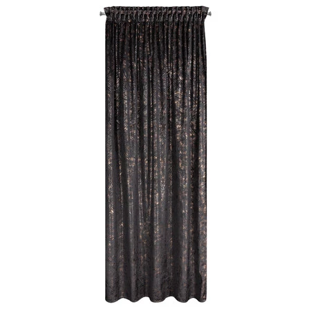 ZASŁONA GOTOWA TULIA NA TAŚMIE 135 X 270 CM CZARNY