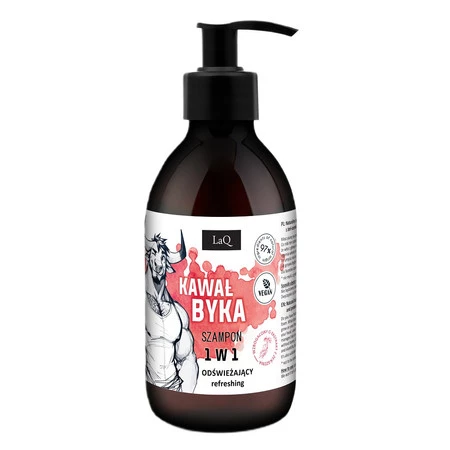 Odświeżający szampon do włosów 1w1 Kawał Byka 300ml