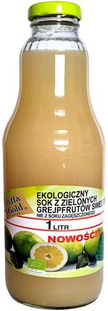 JAFFA GOLD SOK Z ZIELONYCH GREJPFRUTÓW SWEETIE NFC BIO 1L