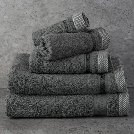 Ręcznik Abbie (05), 40 x 60 cm, Stalowy