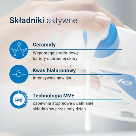CeraVe, nawilżająca emulsja dla skóry suchej i bardzo suchej, 473 ml
