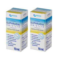 Zestaw: 2x Nexon Euphrasia Świetlik Łagodzące Krople Do Oczu 10ml