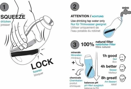BB - Butelka na wodę EAU GOOD czerwona