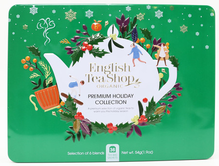 English Tea Shop Zestaw ekologicznych herbat w metalowej puszce 36 saszetek w 6 różnych smakach