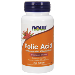 Kwas foliowy 800 mcg  Witamina B12 25 mcg (250 ta)