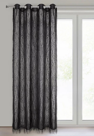ZASŁONA GOTOWA AURORA 140 X 250 CM CZARNY