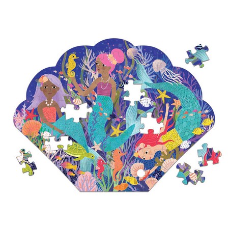 Mudpuppy Puzzle konturowe Zatoczka syren 75 elementów 5+