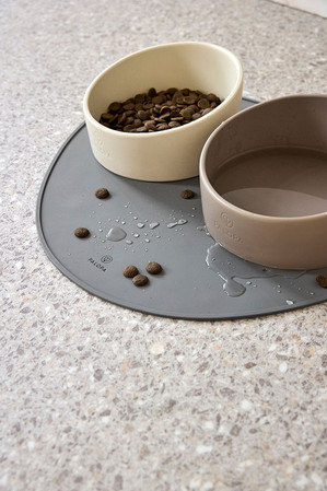 PALOPA Miska dla psa porcelanowa Cali taupe