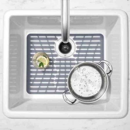 OXO-Mata do zlewu 28x32cm. Silikon szara GoodGrips