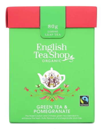 English Tea Shop herabta zielona z grantem sypana Green Tea Pomegranate 80g