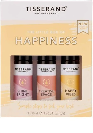 The Little Box of Happiness - Zestaw olejków eterycznych na lepsze samopoczucie (3x10 ml)