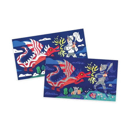 Janod Zestaw kreatywny Brokat Bohaterowie 6+