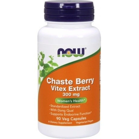 Now - Chaste Berry Vitex Extract 300 mg - 90 kaps