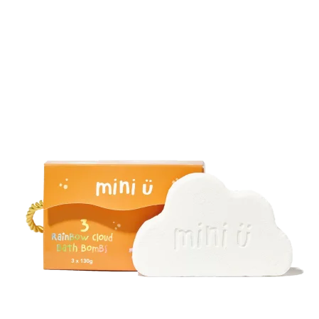 Mini U - Tęczowe chmurki do kąpieli 3x130g
