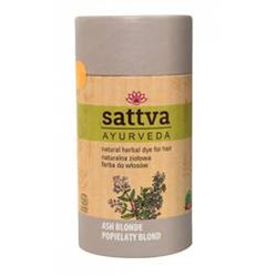 Sattva - Henna Naturalna ziołowa farba do włosów Popielaty Blond 150g