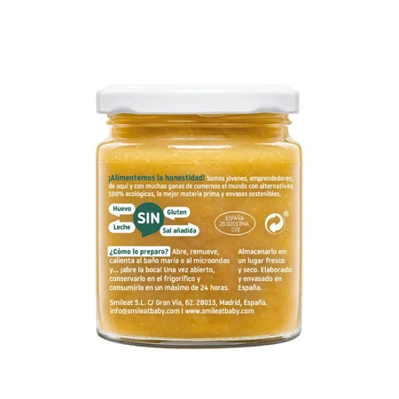 Smileat, BIO Słoiczek z ekologicznym brokułem, jagnięciną i pasternakiem, 230g