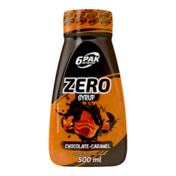 6PAK SYRUP ZERO Syrop Zero cukru 500ml smak czekolada - karmel