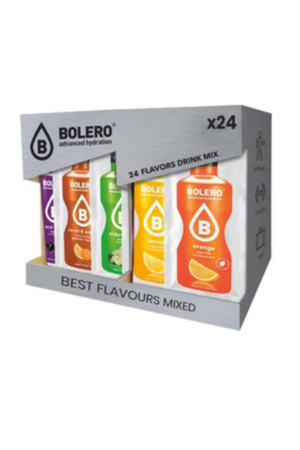 Zestaw napojów ze stewią Bolero 24 x 9g mix smaków bez cukru