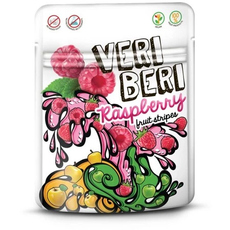 Zestaw 3x Veri Beri Bezglutenowe żelki malina 50 g