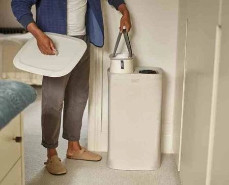 JJ-Kosz podwójny na pranie 60l. Tota, ecru