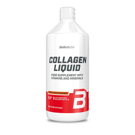 BioTech USA Collagen Liquid 1000 ml smak owoców tropikalnych