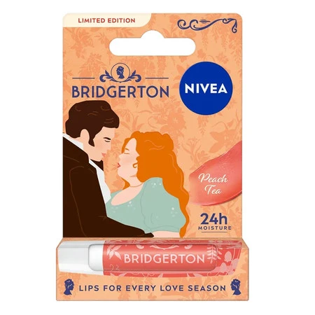 Bridgerton Edition Penelope&amp;Colin pielęgnująca pomadka do ust Peach Tea 4.8g