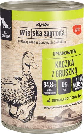 WIEJSKA ZAGRODA Kaczka z Gruszką bez zbóż 400g