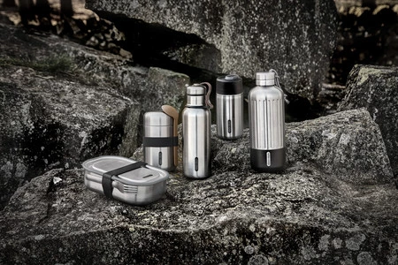 Black+Blum Kubek termiczny stalowy, czarny