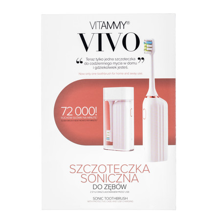 VITAMMY VIVO white Szczoteczka soniczna z etui / biały