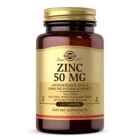 Solgar Cynk 50 mg - 100 tabl.