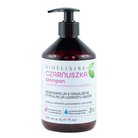 Bioelixire Czarnuszka Szampon regenerujący 500 ml