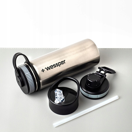 Wessper Butelka termiczna termos THERMOSTEEL srebrna 500ml