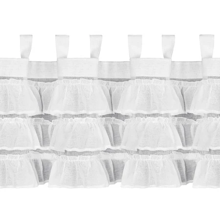 FIRANA GOTOWA LILIA 1 NA SZELKACH 150 X 45 CM BIAŁY