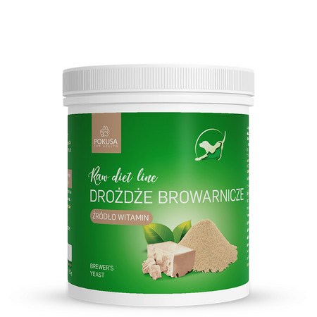 Pokusa Drożdże browarnicze na odporność i sierść psa kota 250g