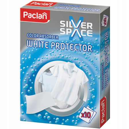 Paclan Silver Space Color Absorber chusteczki do prania białe 10 sztuk